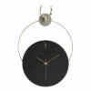Horloge Murale Design 'THE BLACK ANTLER.' -Magasin De Rénovation Domiciliaire kl07836 schwarz grau wanduhren wanduhr modern design minimalistisch 01