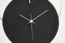 Horloge Murale Design 'THE BLACK ANTLER.' -Magasin De Rénovation Domiciliaire kl07836 schwarz grau wanduhren wanduhr modern design minimalistisch 03
