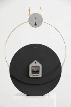 Horloge Murale Design 'THE BLACK ANTLER.' -Magasin De Rénovation Domiciliaire kl07836 schwarz grau wanduhren wanduhr modern design minimalistisch 09