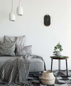 Horloge Murale Design 'THE DARK SKY.' -Magasin De Rénovation Domiciliaire kl07845 schwarz gold wanduhren wanduhr modern design minimalistisch 06