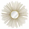 Miroir Mural En Métal 'Radiant Sun' 80x80x3cm -Magasin De Rénovation Domiciliaire kl08721 wandspiegel gold wandspiegel spiegel metall deko spiegel 01