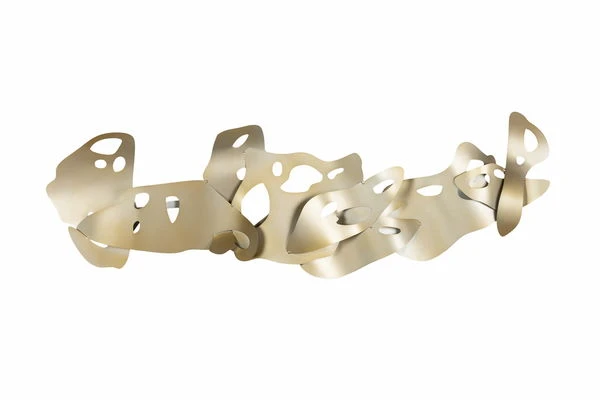 Sculpture Murale En Métal 'Lunar Landscape' 120x44x5cm 3 Sculpture Murale En Métal 'Lunar Landscape' 120x44x5cm