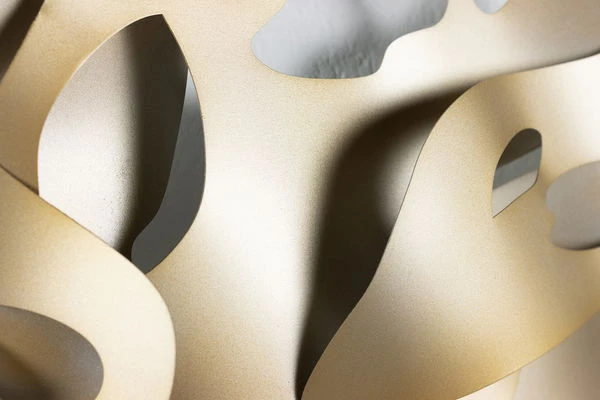 Sculpture Murale En Métal 'Lunar Landscape' 120x44x5cm 11 Sculpture Murale En Métal 'Lunar Landscape' 120x44x5cm – Image 9