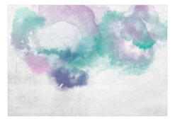 Papier Peint 'Painted Mirages - Third Variant' -Magasin De Rénovation Domiciliaire kl13944 abstrakte tapeten grau gruen tapete wandtapete designtapete 3d tapete fototapete 02