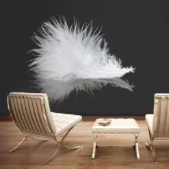 Papier Peint 'White Feather'