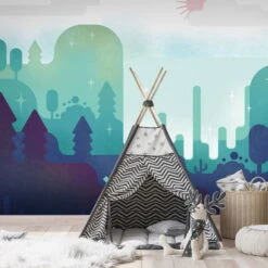 Papier Peint Autocollant 'Fairy - Tale Landscape'