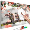 Peinture Par Numéros Adultes 'Birds On The Branch' -Magasin De Rénovation Domiciliaire kl29240 malen nach zahlen bunt malen nach zahlen erwachsene diy malen nach zahlen leinwand malen nach zahlen moderne kunst 01