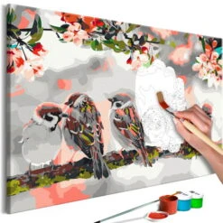 Peinture Par Numéros Adultes 'Birds On The Branch'