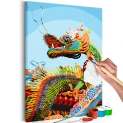 Peinture Par Numéros Adultes 'Colourful Dragon'