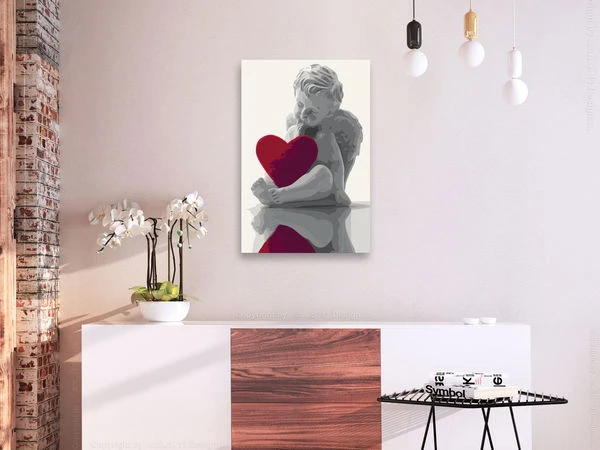 Peinture Par Numéros Adultes 'Angel (red Heart)' 4 Peinture Par Numéros Adultes 'Angel (red Heart)' – Image 2