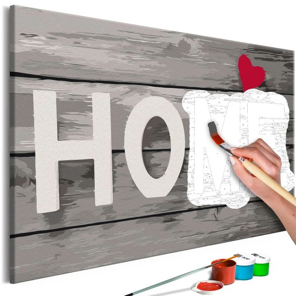 Peinture Par Numéros Adultes 'Grey Letters' 3 Peinture Par Numéros Adultes 'Grey Letters'