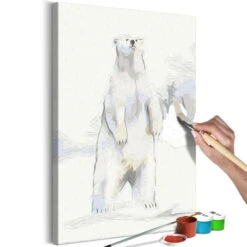 Peinture Par Numéros Adultes 'Inquisitive Bear'