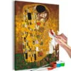 Peinture Par Numéros Adultes 'Klimt: The Kiss' -Magasin De Rénovation Domiciliaire kl29412 malen nach zahlen bunt malen nach zahlen erwachsene diy malen nach zahlen leinwand malen nach zahlen moderne kunst 01