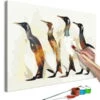 Peinture Par Numéros Adultes 'Penguin Family' -Magasin De Rénovation Domiciliaire kl29482 malen nach zahlen bunt malen nach zahlen erwachsene diy malen nach zahlen leinwand malen nach zahlen moderne kunst 01