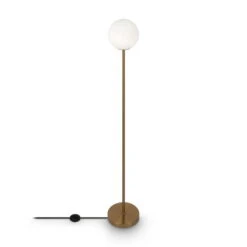 Lampadaire Design 'Ring 2' -Magasin De Rénovation Domiciliaire mod013fl 01bs 01bs stehleuchten gold weiss stehlampe lampe deko leuchte modern 03