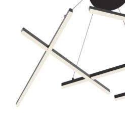 Suspension Luminaire Design 'Line 3' -Magasin De Rénovation Domiciliaire mod016pl l75b l75b pendelleuchten schwarz lampe deko leuchte modern 02