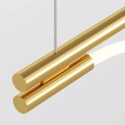 Suspension Luminaire Design 'Tau 2' -Magasin De Rénovation Domiciliaire mod166pl l20g3k l20g3k pendelleuchten gold weiss lampe deko leuchte modern 03