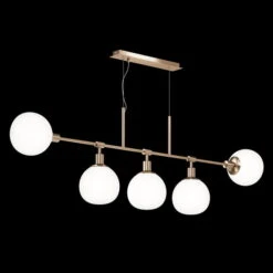 Suspension Luminaire Design 'Erich 2' -Magasin De Rénovation Domiciliaire mod221 pl 05 g pl 05 g pendelleuchten gold weiss lampe deko leuchte modern 02