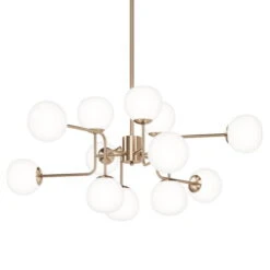 Lustre Design 'Erich 1' -Magasin De Rénovation Domiciliaire mod221 pl 12 g pl 12 g kronleuchter gold weiss lampe deko leuchte modern 03