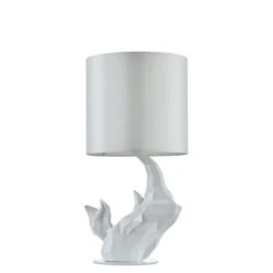 Lampe De Table Design 'Nashorn 1' -Magasin De Rénovation Domiciliaire mod470 tl 01 w tl 01 w tischlampen weiss lampe deko leuchte modern 03