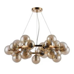 Suspension Luminaire Design 'Dallas 5' -Magasin De Rénovation Domiciliaire mod548pl 25g 25g pendelleuchten gold braun lampe deko leuchte modern 03