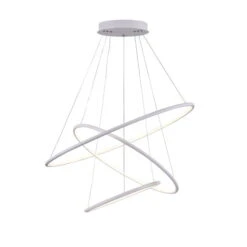 Suspension Luminaire Design 'Nola 1' -Magasin De Rénovation Domiciliaire mod877pl l110w l110w pendelleuchten weiss lampe deko leuchte modern 05